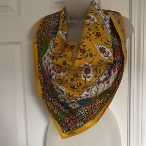 Souleiado Cotton France Provençal Floral Design. Chic. Blue Red White Yellow VTG